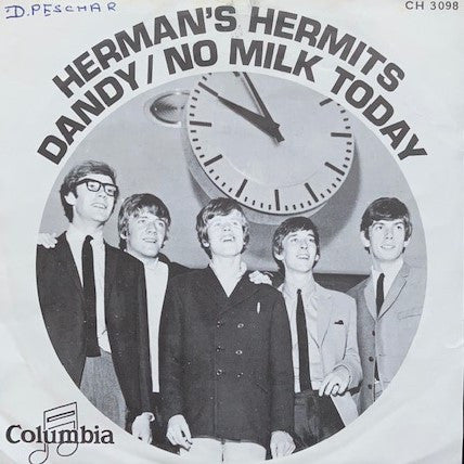 Herman's Hermits : Dandy / No Milk Today (7",45 RPM,Single)