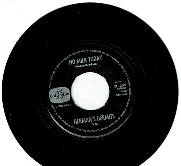 Herman's Hermits : Dandy / No Milk Today (7",45 RPM,Single)