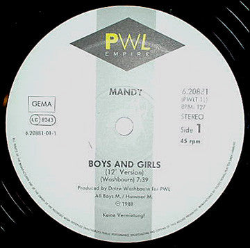 Mandy Smith : Boys And Girls (12",Maxi-Single,45 RPM)
