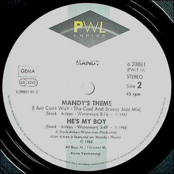Mandy Smith : Boys And Girls (12",Maxi-Single,45 RPM)
