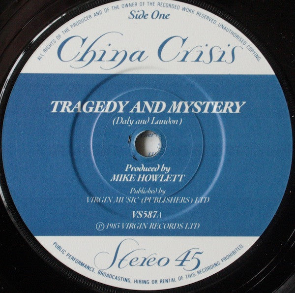 China Crisis : Tragedy & Mystery (7",Single,45 RPM)