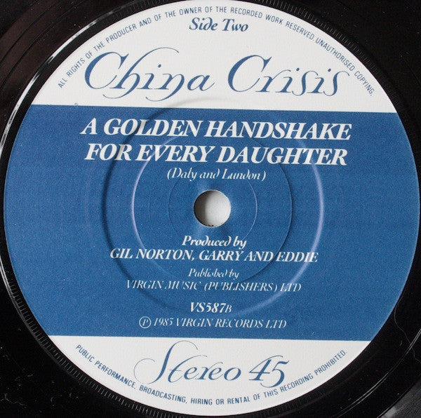 China Crisis : Tragedy & Mystery (7",Single,45 RPM)