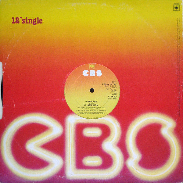 Champaign : Can You Find The Time / Whiplash (12",45 RPM,Single,Stereo)