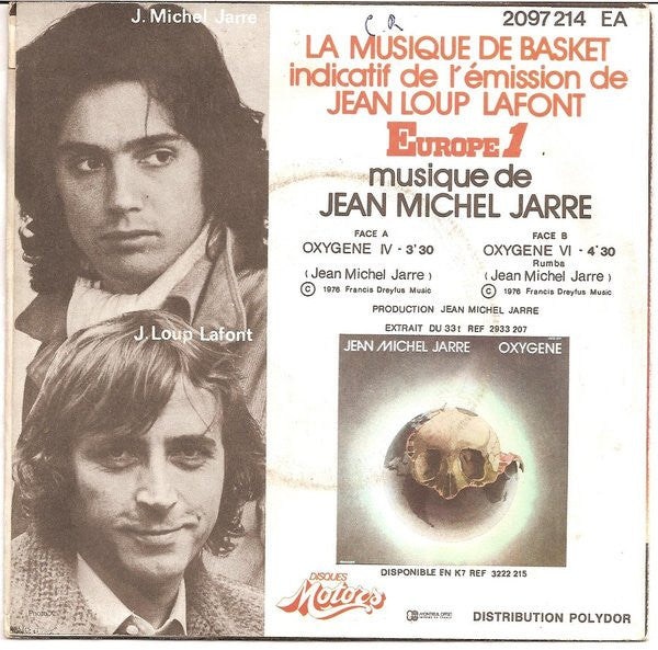 Jean-Michel Jarre : Oxygene (La Musique De Basket) (7",45 RPM,Single)