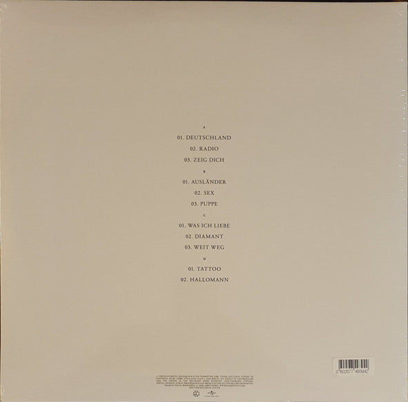 Rammstein : Untitled (12",45 RPM,Album,Stereo)
