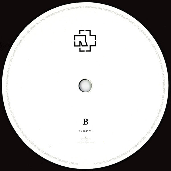 Rammstein : Untitled (12",45 RPM,Album,Stereo)