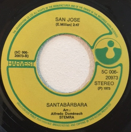 Santabarbara : Charly / San Jose (7",Single,45 RPM)