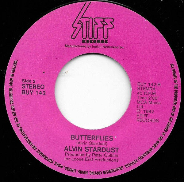 Alvin Stardust : Weekend (7",45 RPM,Single)