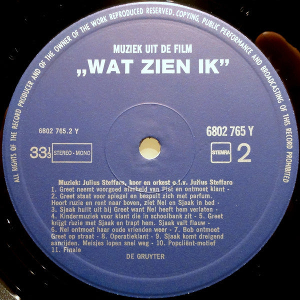 Julius Steffaro : Wat Zien Ik..? (Muziek Uit De Film) (LP,Album)