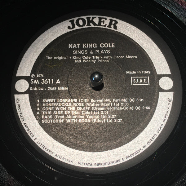 Nat King Cole Trio, The : Sings & Plays (LP,Compilation)