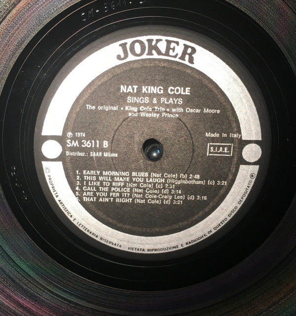 Nat King Cole Trio, The : Sings & Plays (LP,Compilation)