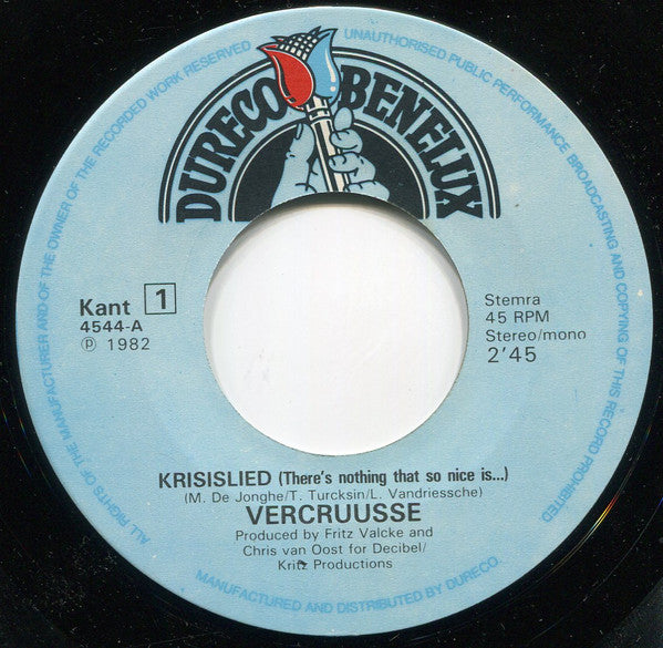 Vercruusse : Krisislied (7",Single,45 RPM)