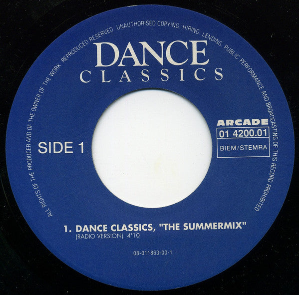 Various : Dance Classics - The Summer Mix (7",Single)