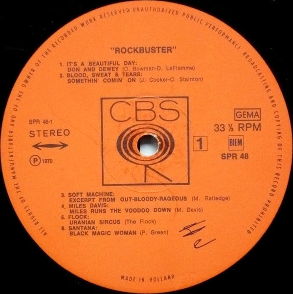 Various : Rock Buster (LP,Compilation)