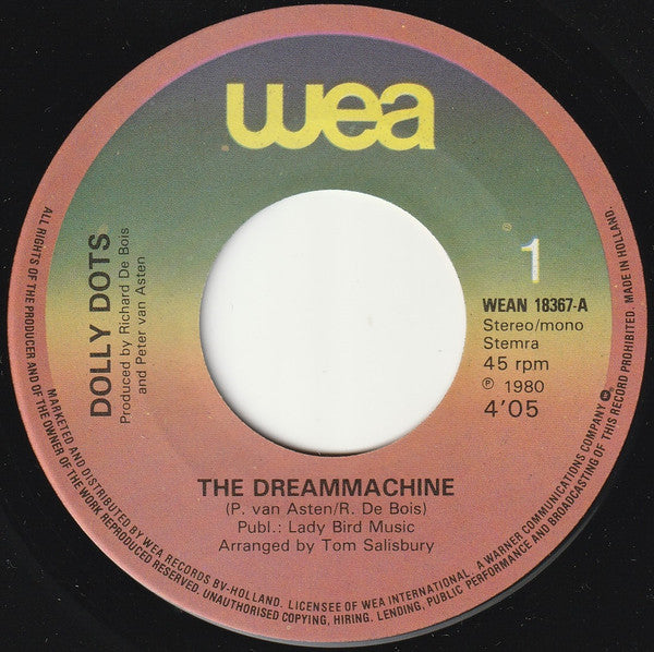 Dolly Dots : The Dreammachine (7",45 RPM,Single,Stereo)