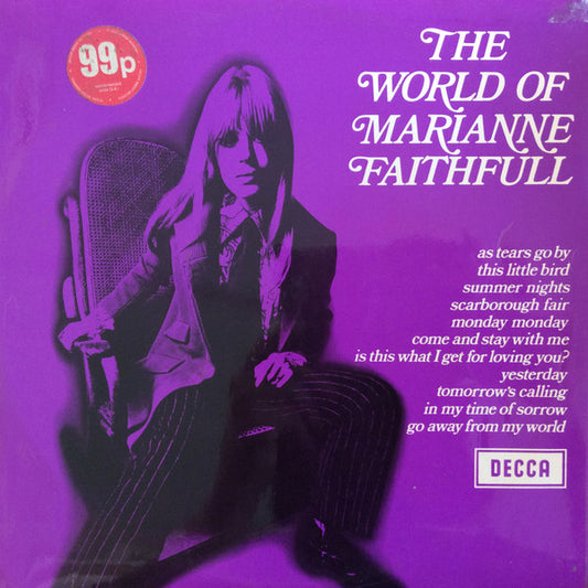 Marianne Faithfull : The World Of Marianne Faithfull (LP,Compilation,Stereo)