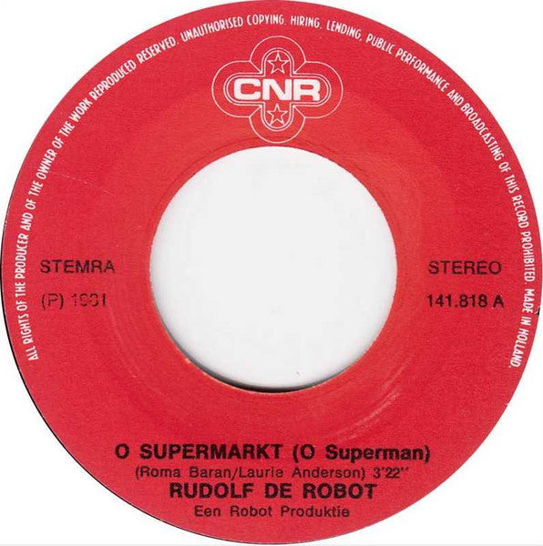 Rudolf De Robot : O Supermarkt (7",Single,45 RPM)