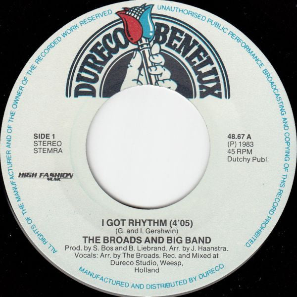 Broads, The : I Got Rhythm (7",45 RPM,Single,Stereo)