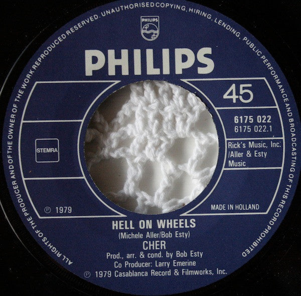 Cher : Hell On Wheels (7",Single,45 RPM)