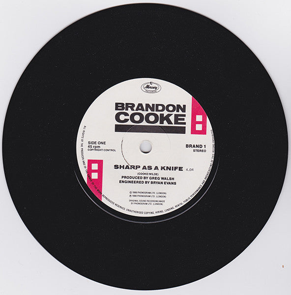 Brandon Cooke : Sharp As A Knife (7")