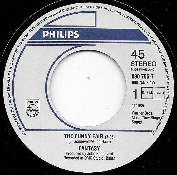 Fantasy (17) : The Funny Fair (7",45 RPM,Single,Stereo)