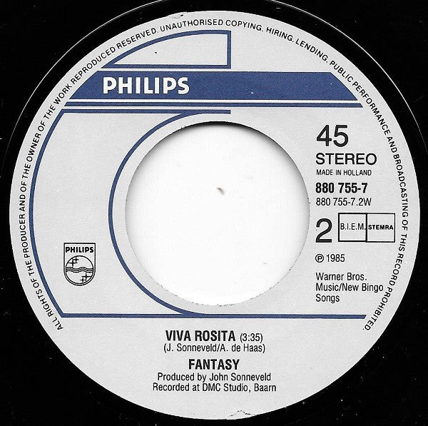 Fantasy (17) : The Funny Fair (7",45 RPM,Single,Stereo)