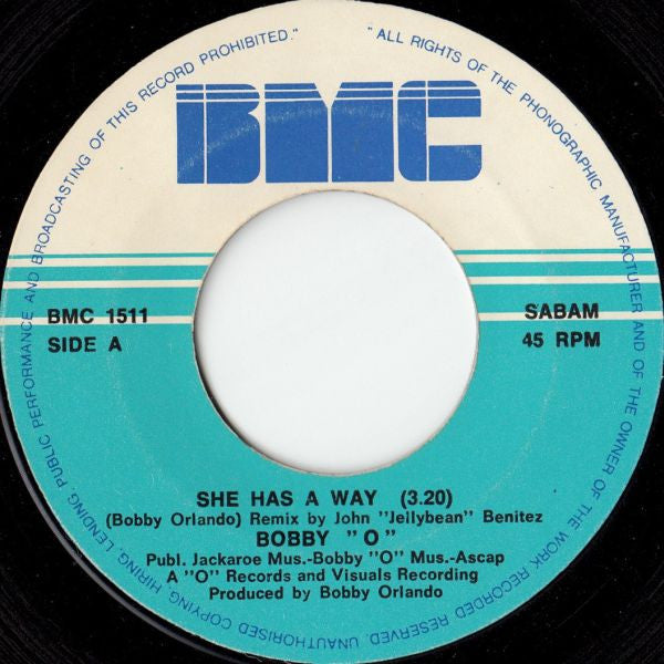 Bobby Orlando : She Has A Way (7",45 RPM,Single)