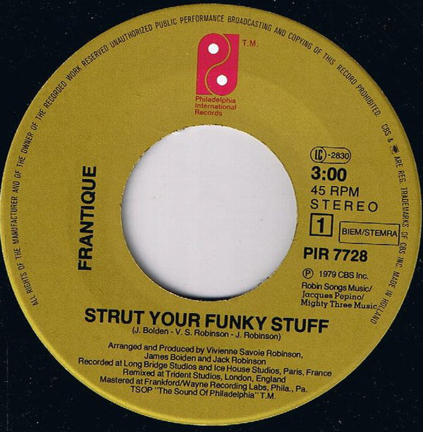 Frantique : Strut Your Funky Stuff (7",45 RPM,Single)