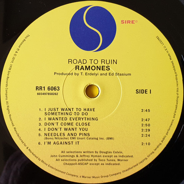 Ramones : Road To Ruin (LP,Album,Reissue,Remastered)