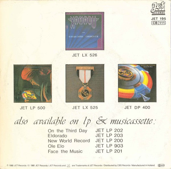 Electric Light Orchestra : All Over The World (7",45 RPM,Single,Stereo)