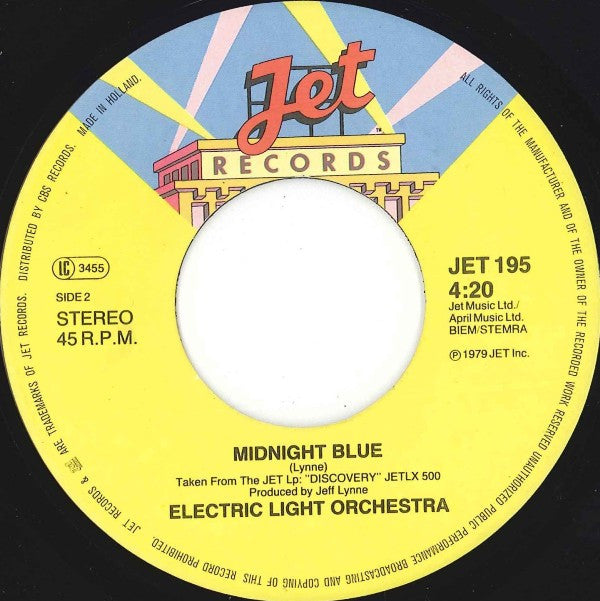 Electric Light Orchestra : All Over The World (7",45 RPM,Single,Stereo)