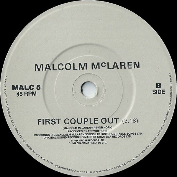 Malcolm McLaren : Madam Butterfly (7",45 RPM,Single)