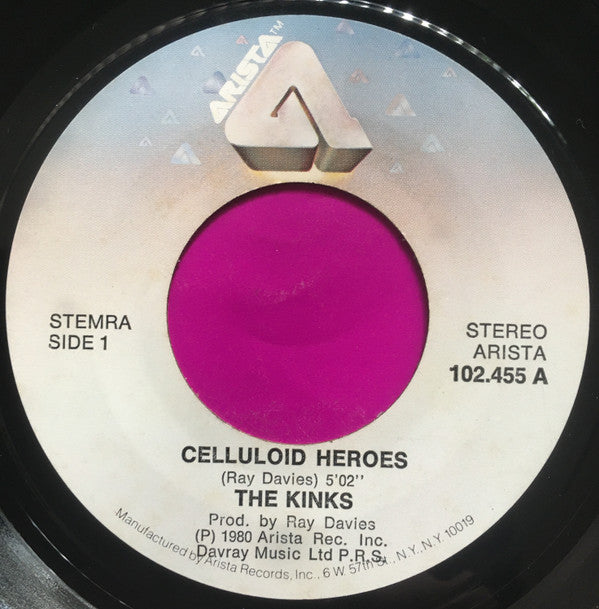 Kinks, The : Celluloid Heroes / Lola  (7",Mono)