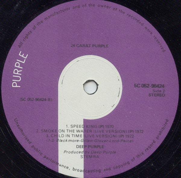 Deep Purple : 24 Carat Purple (LP,Compilation)