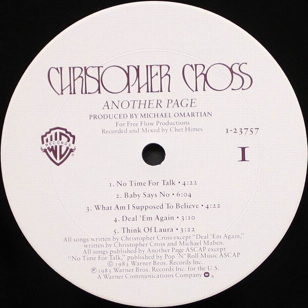 Christopher Cross : Another Page (LP,Album)