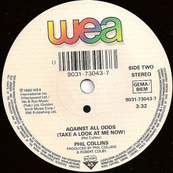 Phil Collins : Do You Remember? (7",45 RPM,Single,Stereo)