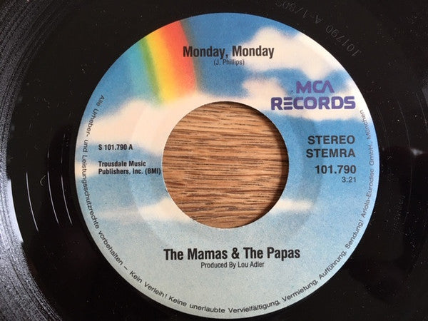 Mamas & The Papas, The : Monday, Monday / California Dreamin' (7",45 RPM)