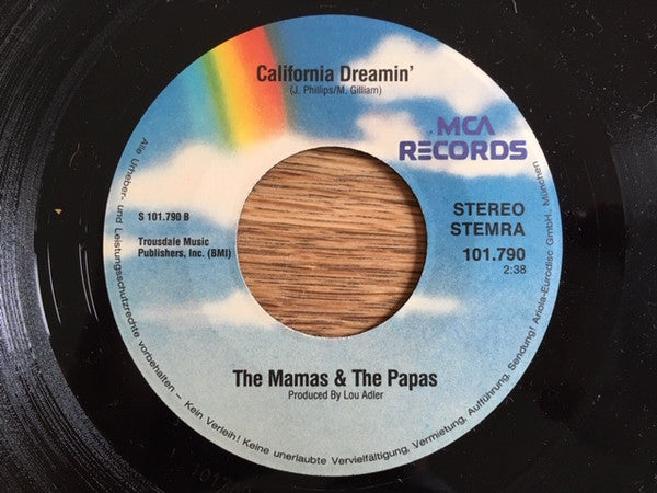 Mamas & The Papas, The : Monday, Monday / California Dreamin' (7",45 RPM)