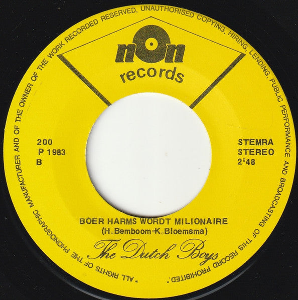 Dutch Boys, The : Mien Zwien (7",45 RPM,Single,Stereo)