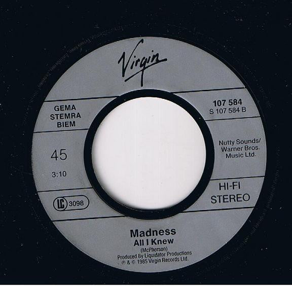 Madness : Yesterday's Men (7",45 RPM,Single,Stereo)