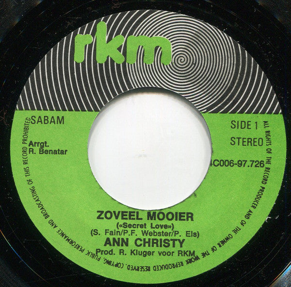 Ann Christy : Zoveel Mooier (7",Single,Stereo)