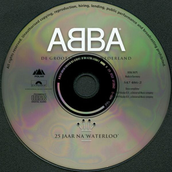 ABBA : 25 Jaar Na 'Waterloo' (De Grootste Hits In Nederland) (Compilation,Remastered)