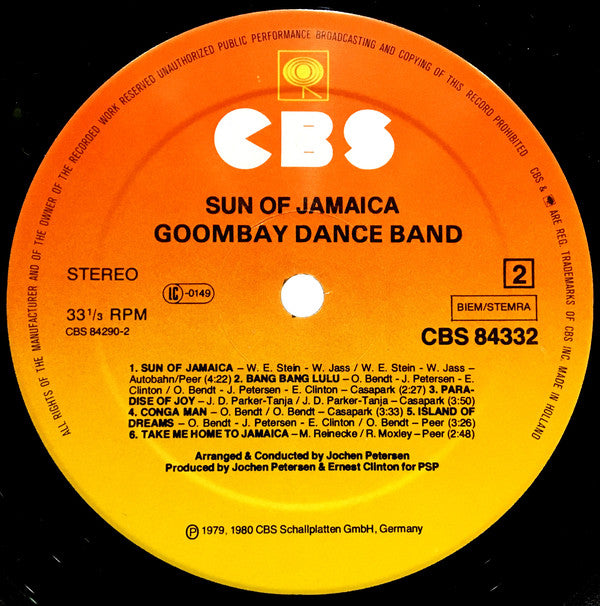 Goombay Dance Band : Sun Of Jamaica (LP,Album)