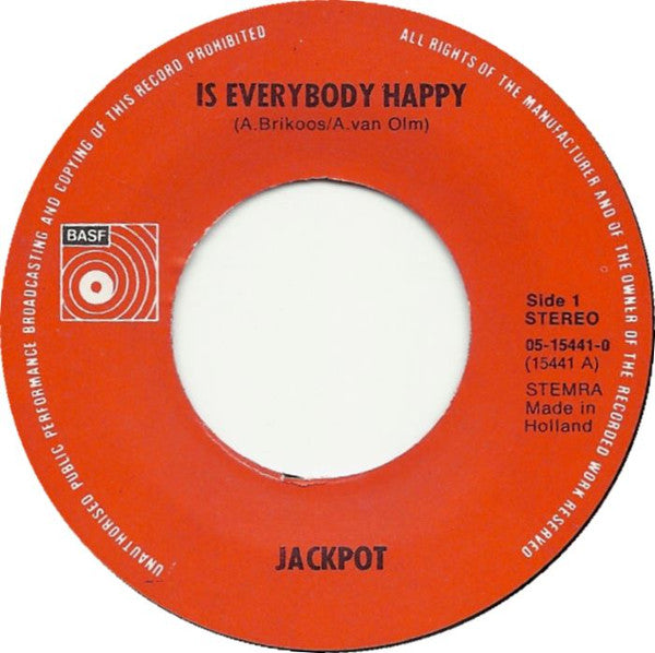 Jackpot : Is Everybody Happy / Daisy (7",45 RPM,Single)