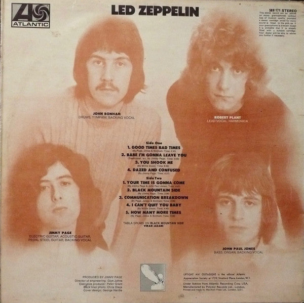 Led Zeppelin : Led Zeppelin (LP,Album,Stereo)