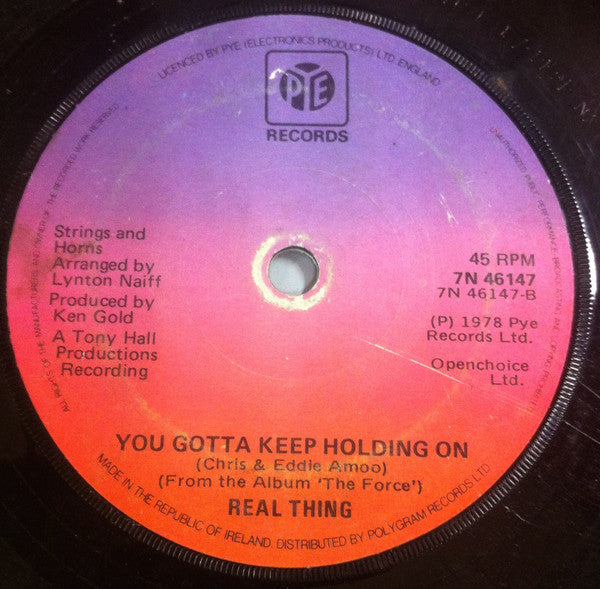 Real Thing, The : Can You Feel The Force? (7",45 RPM,Single)
