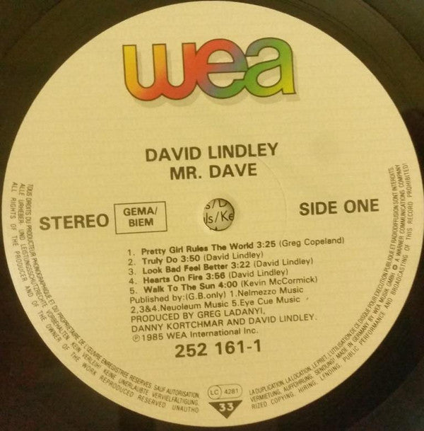 David Lindley : Mr. Dave (LP,Album)