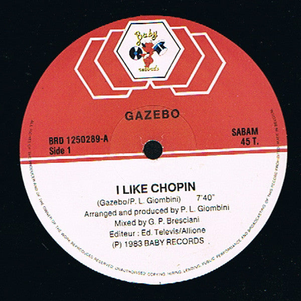 Gazebo : I Like Chopin (12",45 RPM)