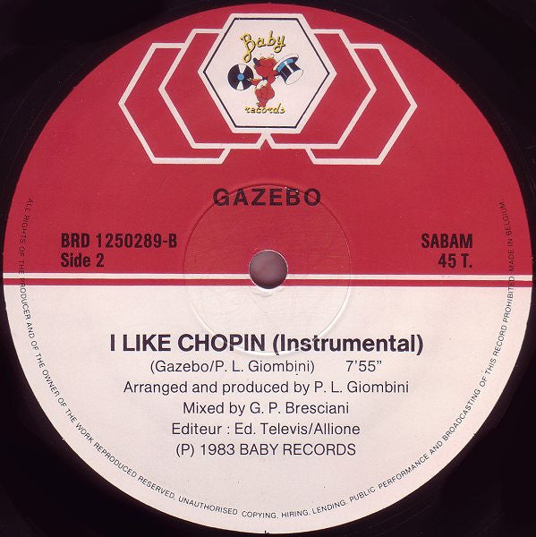 Gazebo : I Like Chopin (12",45 RPM)