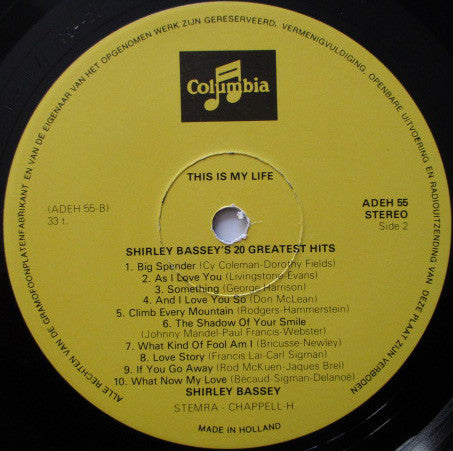 Shirley Bassey : This Is My Life (LP,Compilation)